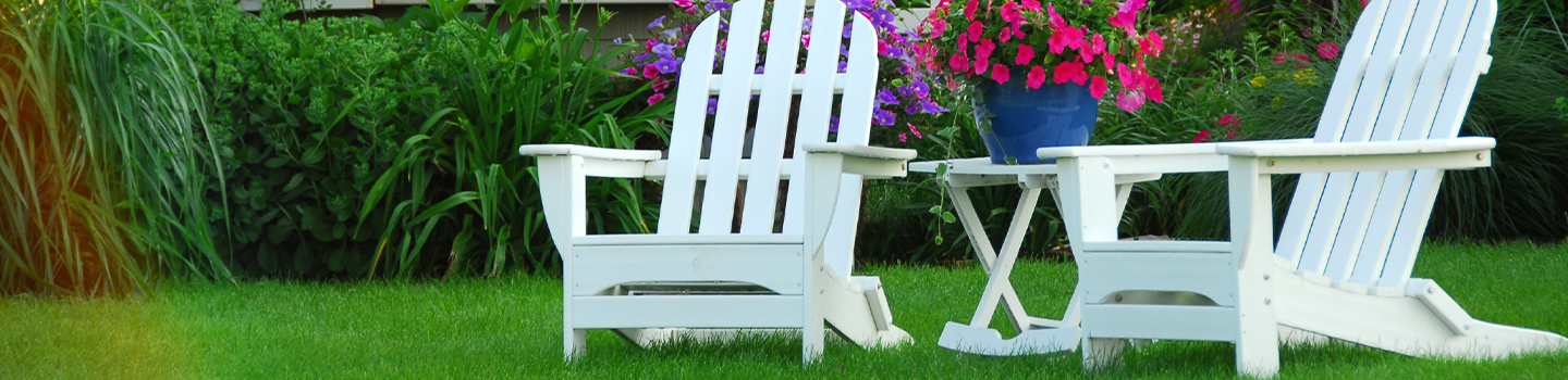 lawn with chairs